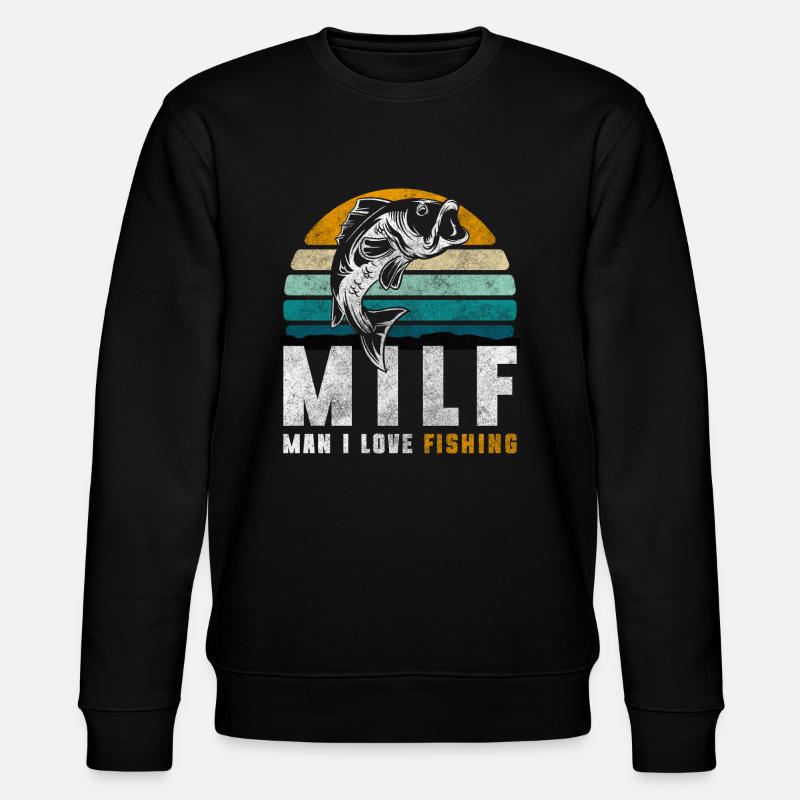 Fishing Pike Trip Perch - Stanley/Stella CHANGER Unisex Organic Sweatshirt - black