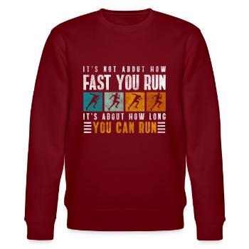 Coureurs Sprint Athletic Jogging - Sweat bio CHANGER Stanley/Stella Unisexe - bordeaux - Devant - Nik (191cm) & Marisol (170cm)