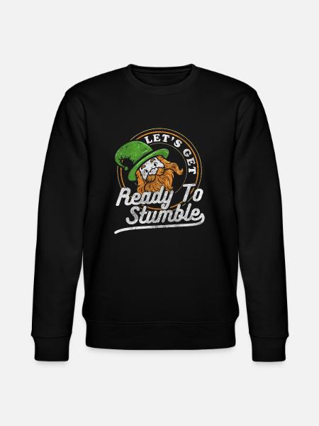 Pub Beer Happiness Irish - Stanley/Stella CHANGER Unisex Organic Sweatshirt - black