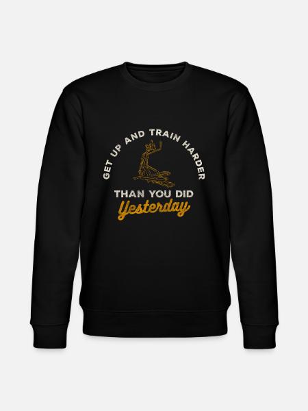Elliptical Trainer Training Strength Coach - Stanley/Stella CHANGER Unisex Organic Sweatshirt - black