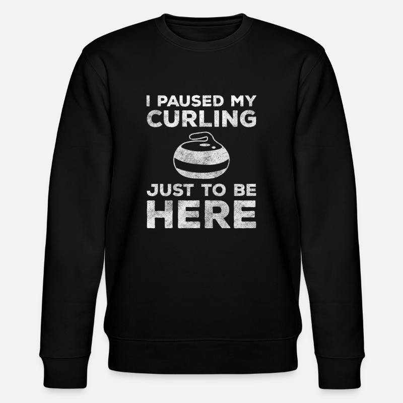 curling mop - Stanley/Stella CHANGER Unisex Organic Sweatshirt - black