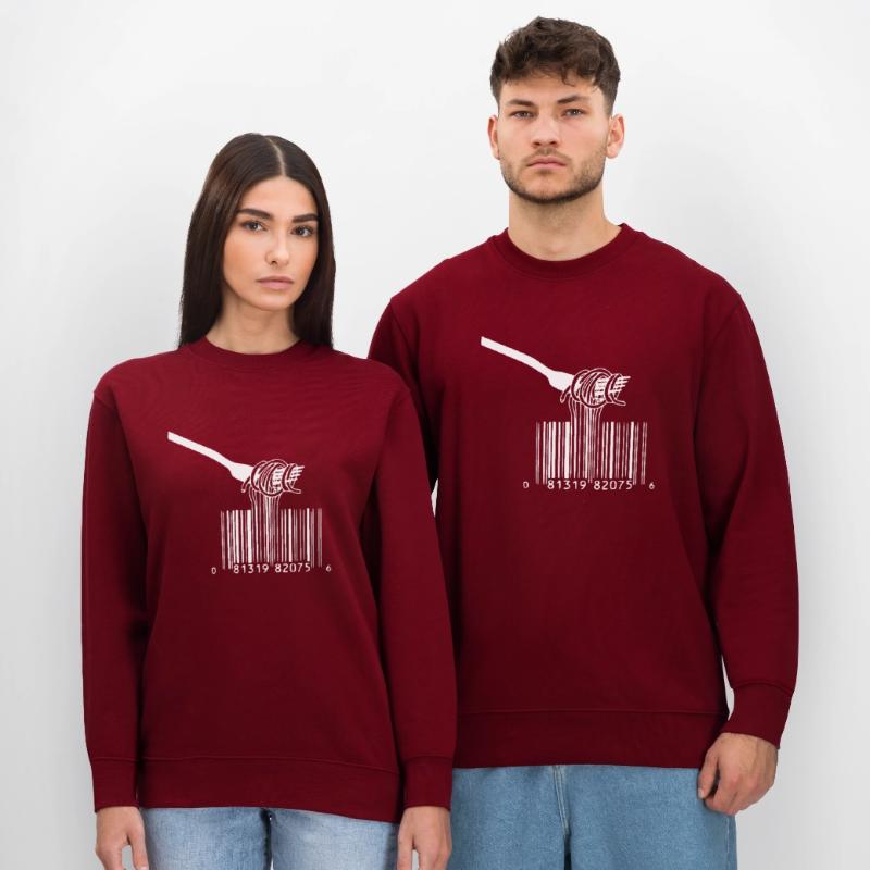barcode fork spaghetti Stanley/Stella CHANGER Unisex Organic Sweatshirt
