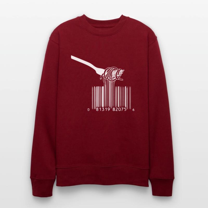 barcode fork spaghetti Stanley/Stella CHANGER Unisex Organic Sweatshirt