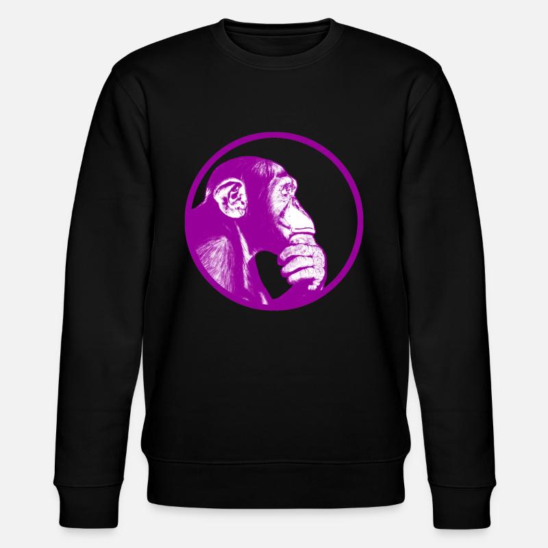 Pensez à des chimpanzés singes - Sweat bio CHANGER Stanley/Stella Unisexe - noir