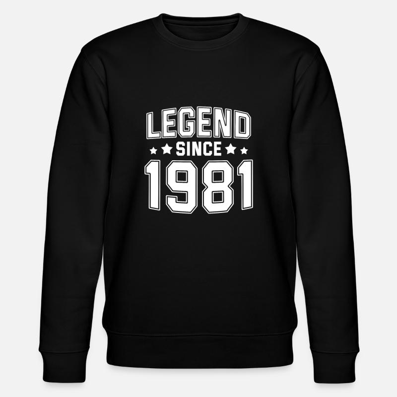Legend since 1981 - Sweat bio CHANGER Stanley/Stella Unisexe - noir