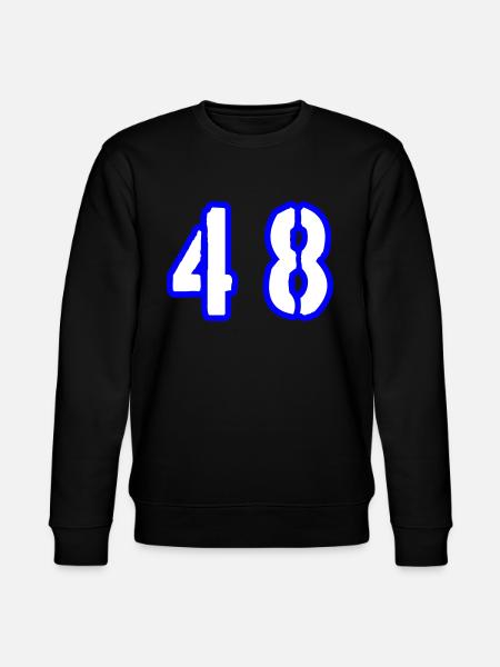 48 Number Symbol - Stanley/Stella CHANGER Unisex Organic Sweatshirt - black