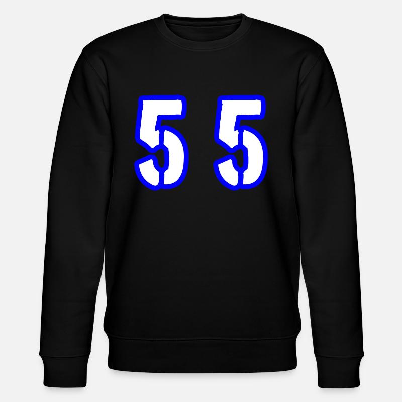 55 Number Symbol - Stanley/Stella CHANGER Unisex Organic Sweatshirt - black