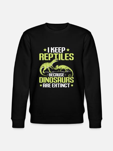 Reptiles Reptile Snakes Lizard Terrarium - Stanley/Stella CHANGER Unisex Organic Sweatshirt - black