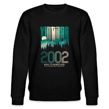 Millésime 2002 20ème anniversaire Vingt ans - Sweat bio CHANGER Stanley/Stella Unisexe - noir - Devant - Nik (191cm) & Marisol (170cm)