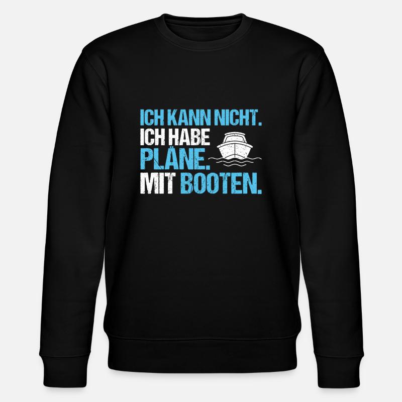 Bootsbauer Bootsbau Schiffbauer Schiffbau Boote - Stanley/Stella Unisex Bio-Sweatshirt CHANGER  - Schwarz
