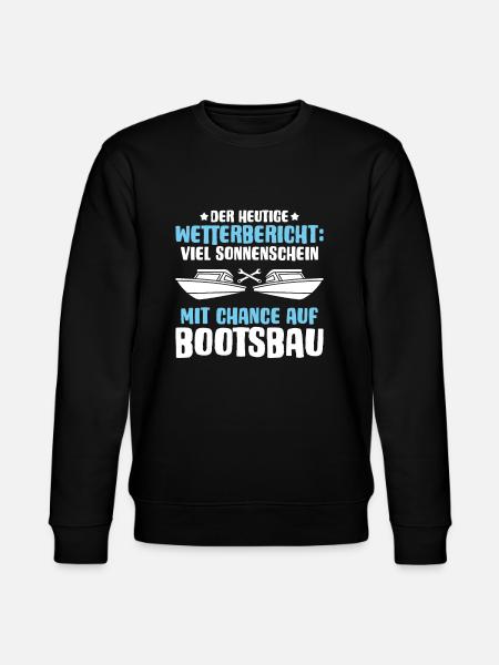 Bootsbauer Bootsbau Schiffbauer Schiffbau Boote - Stanley/Stella Unisex Bio-Sweatshirt CHANGER - Schwarz