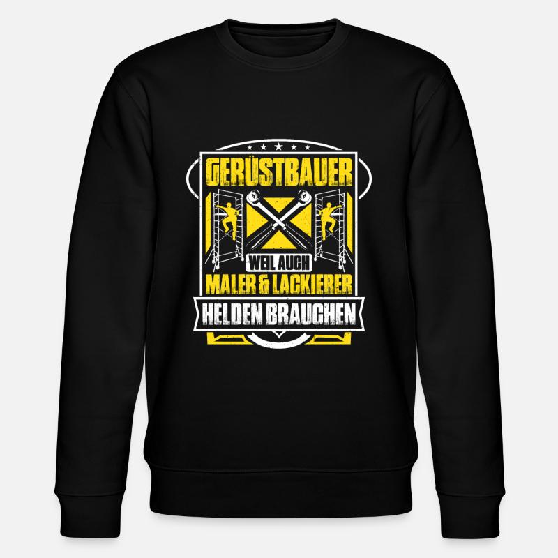 Scaffolding Scaffolding Scaffolding Scaffolder - Stanley/Stella CHANGER Unisex Organic Sweatshirt - black