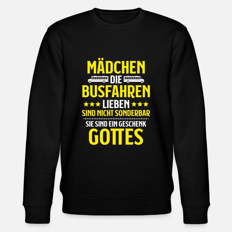 Busfahrer Bus Driver Busman Schulbusfahrer - Stanley/Stella Unisex Bio-Sweatshirt CHANGER  - Schwarz