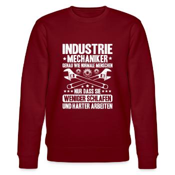 Industriemechaniker Mécanicien Industriel - Sweat bio CHANGER Stanley/Stella Unisexe - bordeaux - Devant - Nik (191cm) & Marisol (170cm)