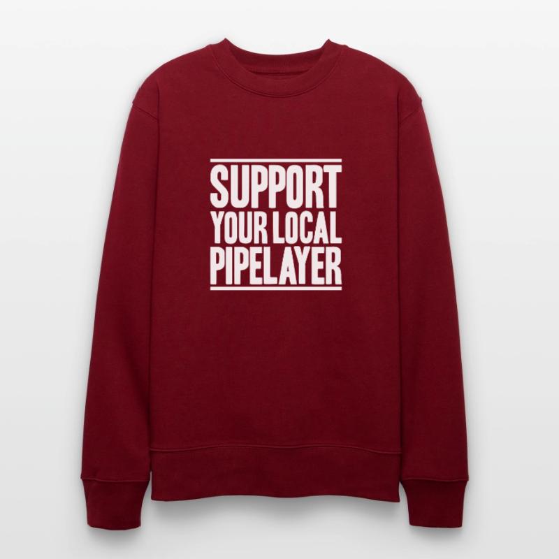Pipeline Constructor Pipeline Construction Pipelayer Stanley/Stella CHANGER Unisex Organic Sweatshirt