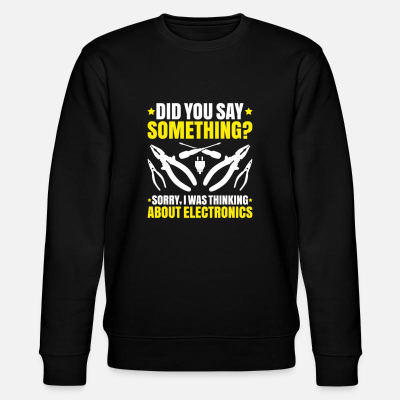 Electronics Electrician Electrician Lineman - Stanley/Stella CHANGER Unisex Organic Sweatshirt - black