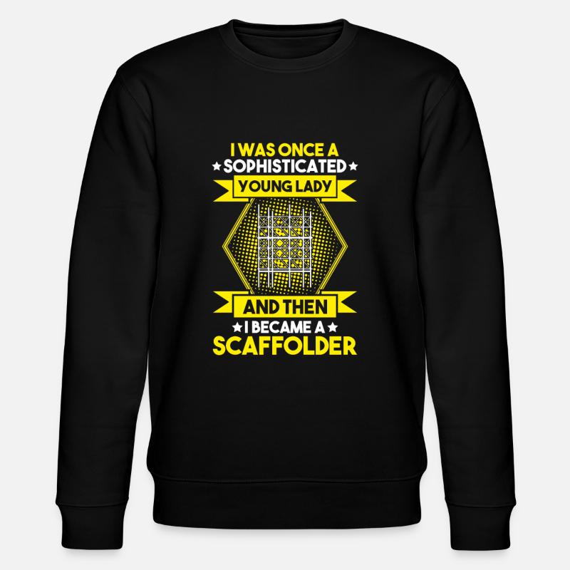 Gerüstbauer Gerüstbau Gerüstmonteur Scaffolder - Stanley/Stella Unisex Bio-Sweatshirt CHANGER  - Schwarz