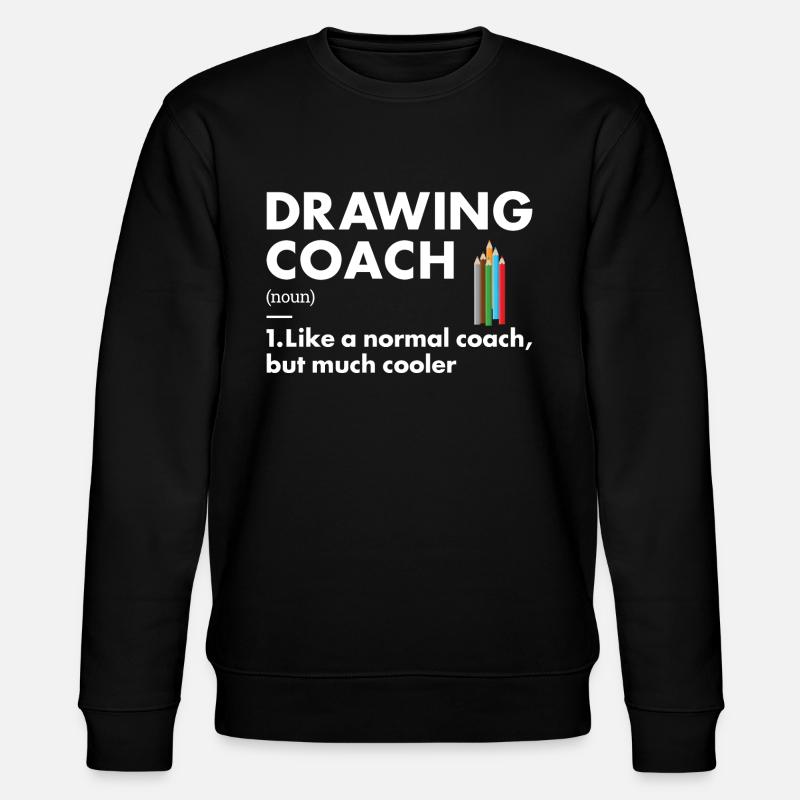 Drawer Coach Definition Drawing - Stanley/Stella CHANGER Unisex Organic Sweatshirt - black