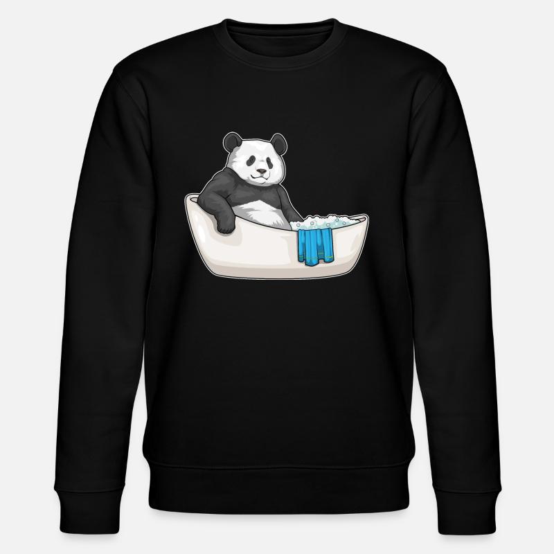 Baignoire Panda - Sweat bio CHANGER Stanley/Stella Unisexe - noir