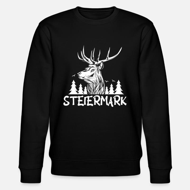 Steiermark - Stanley/Stella Unisex Bio-Sweatshirt CHANGER  - Schwarz
