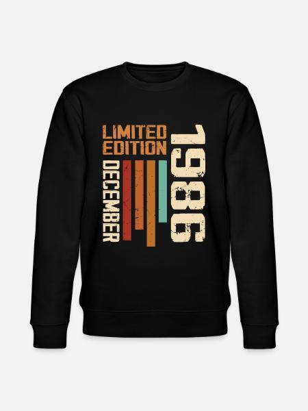 December 1986 - 1986 December - Stanley/Stella CHANGER Unisex Organic Sweatshirt - black
