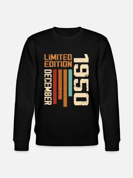 Dezember 1950 - 1950 Dezember - Stanley/Stella Unisex Bio-Sweatshirt CHANGER  - Schwarz