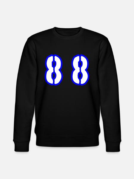 88 Number Symbol - Stanley/Stella CHANGER Unisex Organic Sweatshirt - black