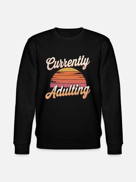 Currently Adulting 12 - Stanley/Stella Unisex Bio-Sweatshirt CHANGER - Schwarz