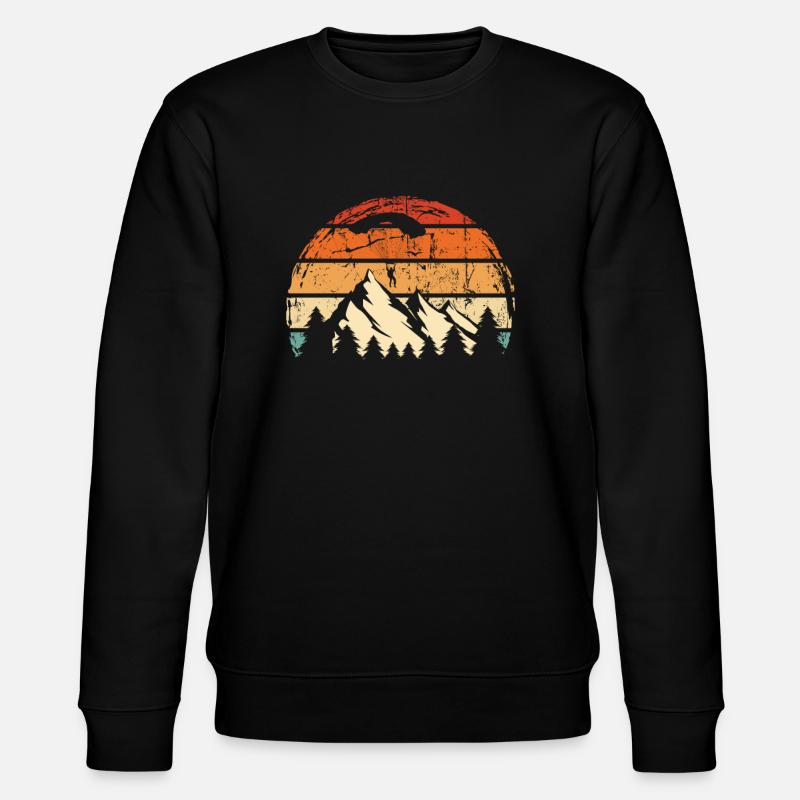 Paragliding Gleitschirm Paragleiter Paraglider - Stanley/Stella Unisex Bio-Sweatshirt CHANGER  - Schwarz