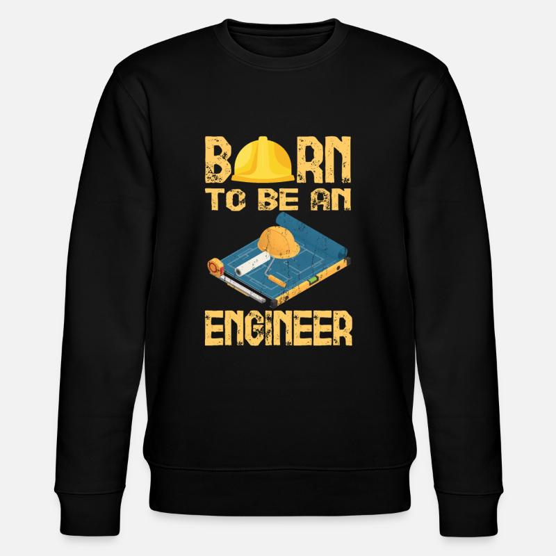 Bauingenieur Studium Abschluß - Stanley/Stella Unisex Bio-Sweatshirt CHANGER  - Schwarz