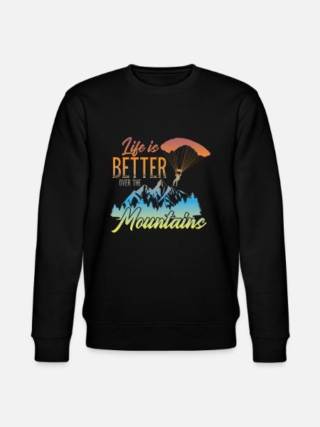 Paragliding paraglider paraglider paraglider - Stanley/Stella CHANGER Unisex Organic Sweatshirt - black