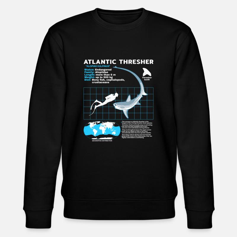 Thresher Shark Datasheet - Stanley/Stella CHANGER Unisex Organic Sweatshirt - black