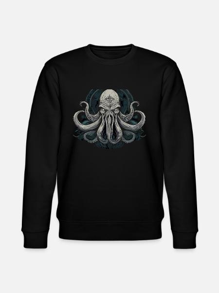 Cthulhu Lord and Savior Monster Horror T-Shirt - Stanley/Stella Unisex Bio-Sweatshirt CHANGER  - Schwarz