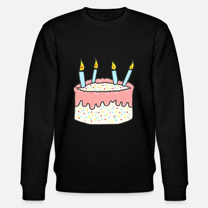 Geburtstagskuchen - Stanley/Stella Unisex Bio-Sweatshirt CHANGER  - Schwarz