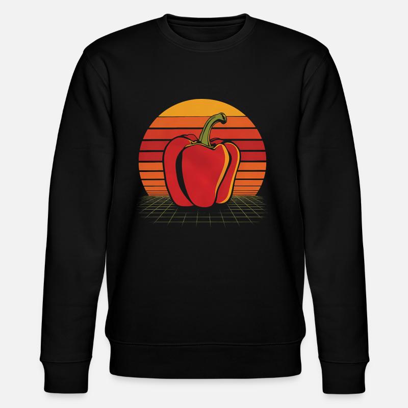 Paprika Geschenk - Stanley/Stella Unisex Bio-Sweatshirt CHANGER  - Schwarz