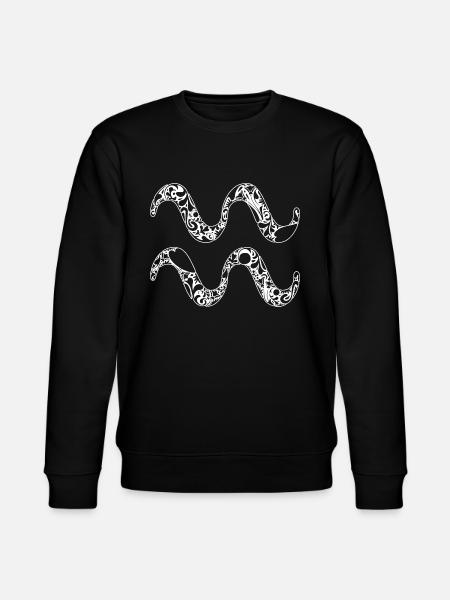 Aquarius Zodiac Funny Horoscope - Stanley/Stella CHANGER Unisex Organic Sweatshirt - black