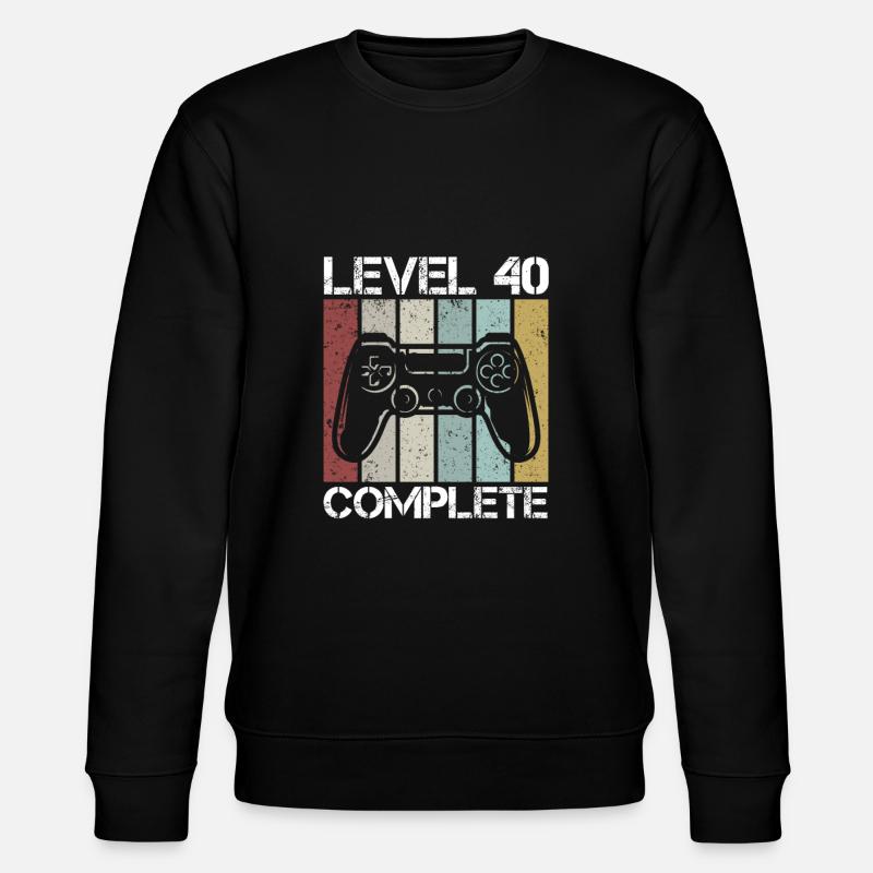 Level 40 complete - Stanley/Stella Unisex Bio-Sweatshirt CHANGER - Schwarz