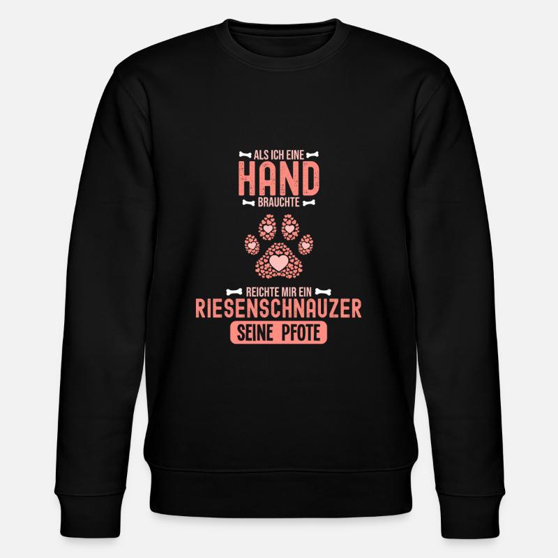 Geschenkidee Riesenschnauzer - Stanley/Stella Unisex Bio-Sweatshirt CHANGER  - Schwarz