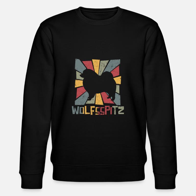 Wolfsspitz - Stanley/Stella Unisex Bio-Sweatshirt CHANGER  - Schwarz