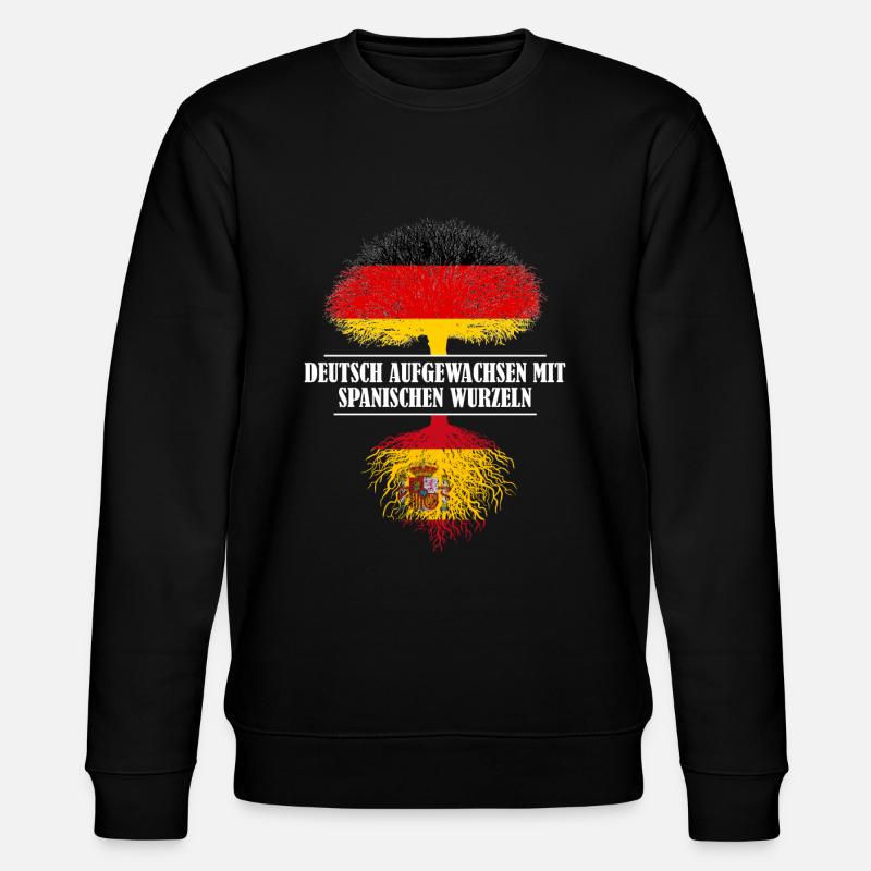 Deutsch mit spanischen Wurzeln - Stanley/Stella Unisex Bio-Sweatshirt CHANGER  - Schwarz
