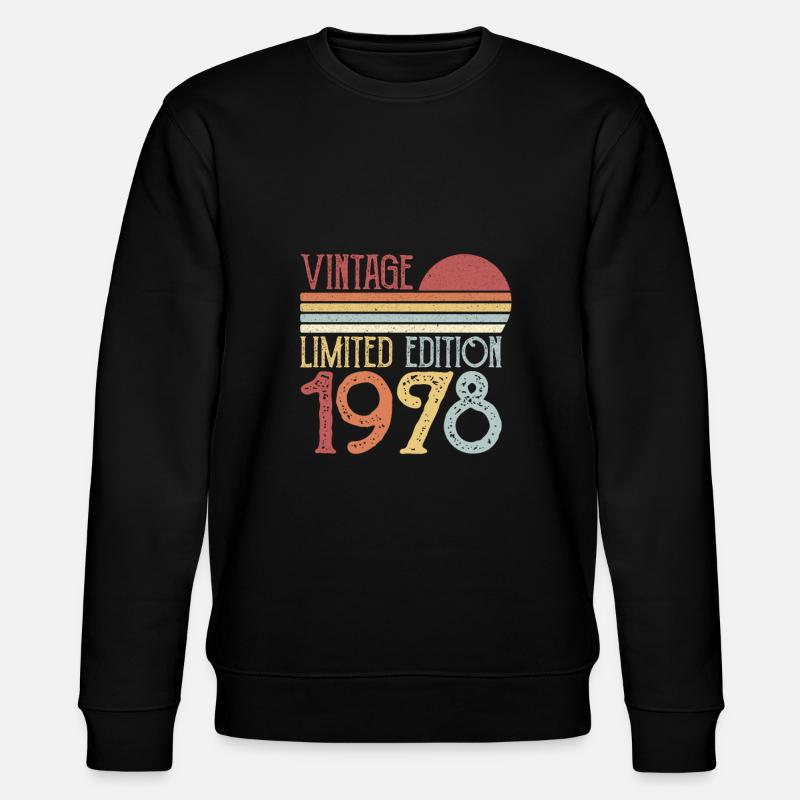 1978 Édition limitée - Sweat bio CHANGER Stanley/Stella Unisexe - noir
