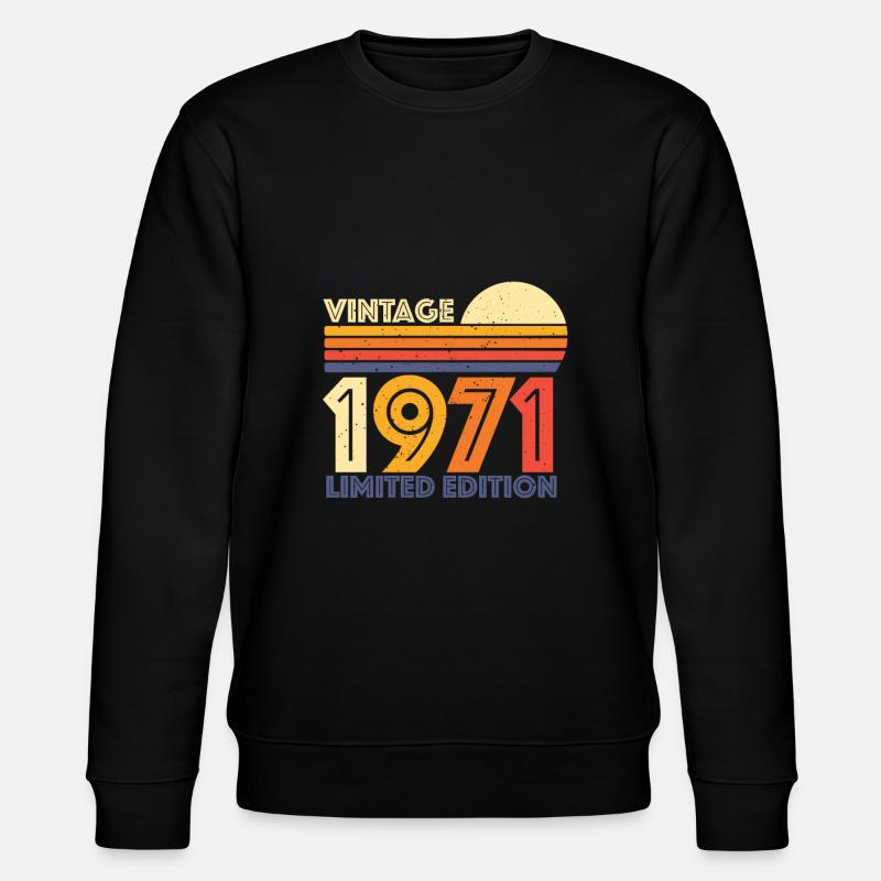 1971 Édition limitée - Sweat bio CHANGER Stanley/Stella Unisexe - noir