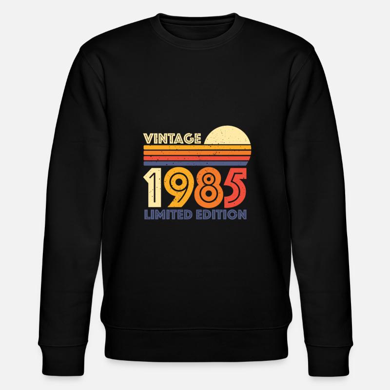 1985 Édition Limitée - Sweat bio CHANGER Stanley/Stella Unisexe - noir