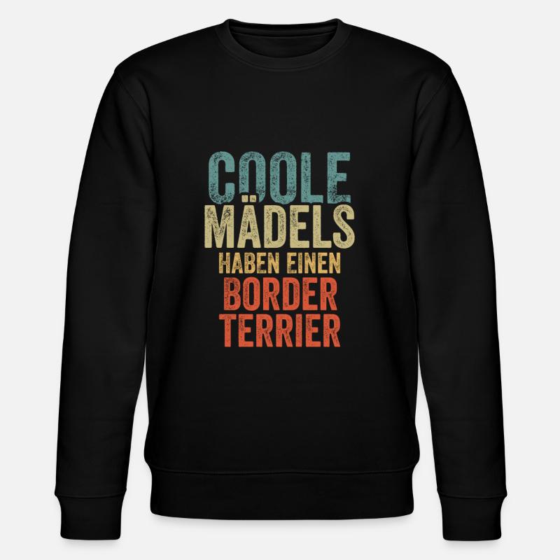 Border Terrier - Stanley/Stella Unisex Bio-Sweatshirt CHANGER  - Schwarz