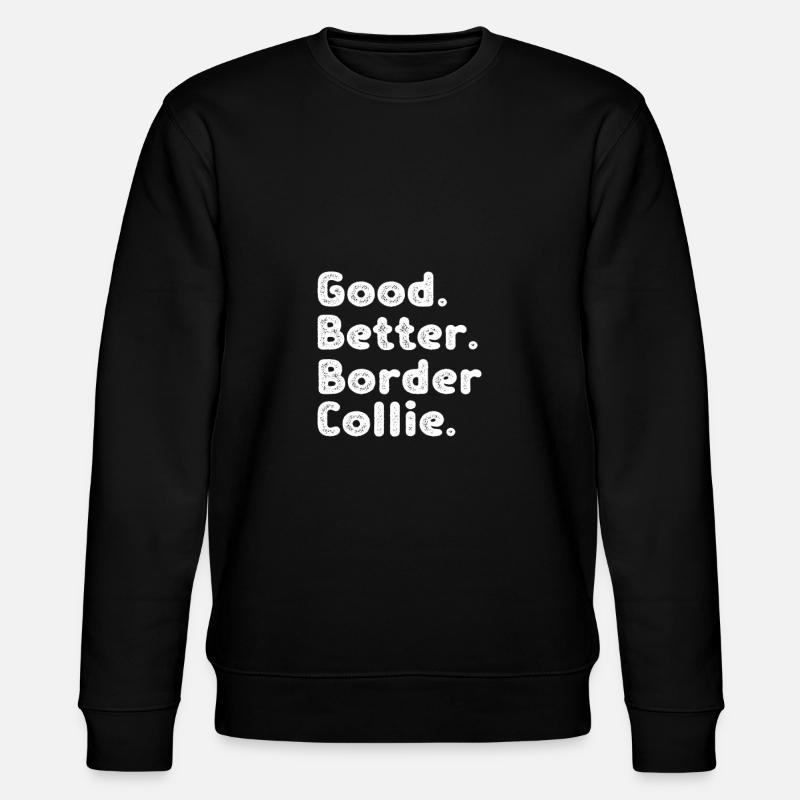 Border Collie - Stanley/Stella Unisex Bio-Sweatshirt CHANGER  - Schwarz
