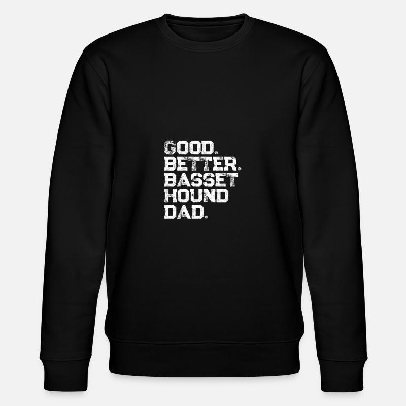 Basset Hound - Stanley/Stella Unisex Bio-Sweatshirt CHANGER - Schwarz