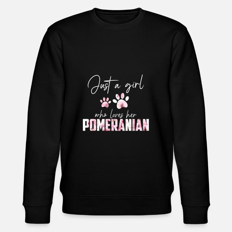 Zwergspitz Poméranien - Sweat bio CHANGER Stanley/Stella Unisexe - noir