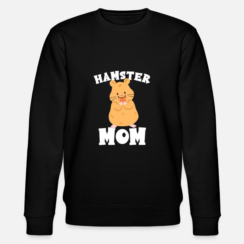 Hamster Mom - Stanley/Stella CHANGER Unisex Organic Sweatshirt - black