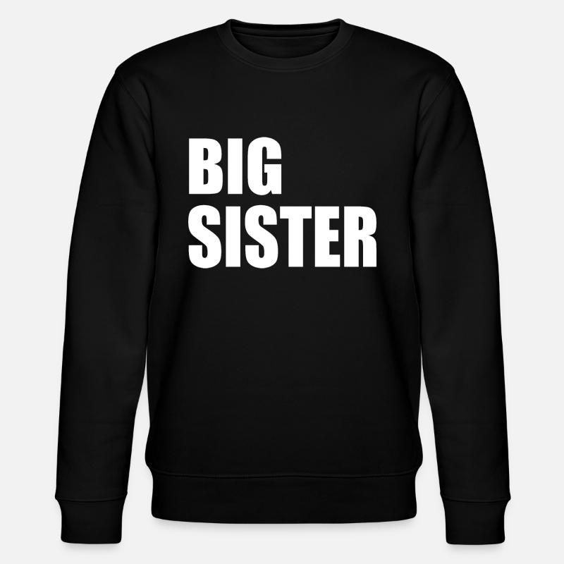 Big sister - Stanley/Stella Unisex Bio-Sweatshirt CHANGER  - Schwarz