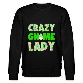 Crazy Gnome Lady Yard Garden Gnome Idée cadeau - Sweat bio CHANGER Stanley/Stella Unisexe - noir - Devant - Nik (191cm) & Marisol (170cm)